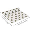 Dekostoff Weihnachten Meterware 35x120cm 2 Rollen mit Tannenbäumen und Schleifen | Floristik24.ch