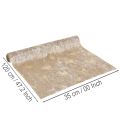 Tischläufer Schleifenmuster 35x120cm Polyester Beige Creme 2er Set | Floristik24.ch