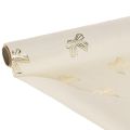 Tischläufer Schleifenmuster 35x120cm Polyester Beige Creme 2er Set | Floristik24.ch