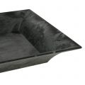 Dekotablett marmoriert Anthrazit 36x17cm 6St | Floristik24.ch