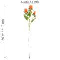 Künstliche Färberdistel orange 55cm 4 Stiele aus Kunststoff und Textil | Floristik24.ch