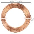 Aluminiumdraht Rolle 60 m Kupferfarben für Basteln und Floristik | Floristik24.ch