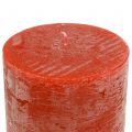Durchgefärbte Kerzen Orange 60x100mm 4 St | Floristik24.ch