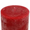 Floristik24 Durchgefärbte Kerzen Rot 50x100mm 4St