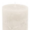 Floristik24 Durchgefärbte Kerzen Weiß 50x100mm 4St