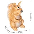 Eichhörnchen Figur sitzend aus Keramik 10 cm Braun für Herbstdekoration | Floristik24.ch