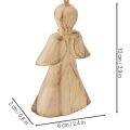 Engel aus Holz zum Aufhängen 10 cm 12er-Set | Floristik24.ch