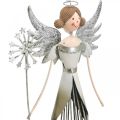 Floristik24 Engel Figur Metall, Windlicht Weihnachten H31,5cm