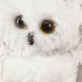 Eulen-Dekofiguren aus Federn und Kunststoff zum Hängen 6 cm Weiss Grau 2er-Set | Floristik24.ch