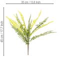 Kunstfarn Zweig 45 cm Grün aus Kunststoff für Dekoration | Floristik24.ch