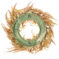 Künstlicher Farnkranz aus Kunststoff in Herbstfarben, 35 cm | Floristik24.ch