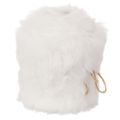 Floristik24 Fellband Kunstfell Weiss Flauschig Dekoband Rolle 10 mm x 1,4 m 3 Stück