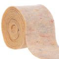 Floristik24 Topfband aus Wollfilz, zweifarbig, Orange und Mehrfarbig, 15 cm x 5 m