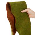 Wollfilzband als zweifarbiges Topfband, 15 cm x 5 m, Rot mit kontrastierender Farbseite | Floristik24.ch
