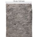 Topfband aus Wollfilz 15 cm x 5 m, zweifarbig Grau und Schwarz | Floristik24.ch