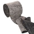 Topfband aus Wollfilz 15 cm x 5 m, zweifarbig Grau und Schwarz | Floristik24.ch
