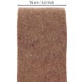 Wollfilzband zweifarbig, 15 cm x 5 m, Lila und Hellbraun, als Topfband | Floristik24.ch