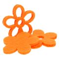 Floristik24 Filzblume 4cm Orange 72St