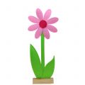 Floristik24 Filzblume Rosa 87cm