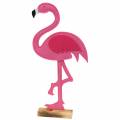 Floristik24 Sommerdeko Flamingo stehend Filz Pink 28×H58cm