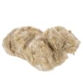 Floristik24 Schafwolle Beige 250g lose für Basteln und Dekoration