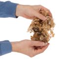 Schafwolle Braun Meliert 250 g Lose für Bastelarbeiten | Floristik24.ch