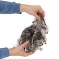 Schafwolle Grau Meliert Lose 250g für Dekoration und Bastelarbeiten | Floristik24.ch