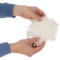 Schafwolle lose 250g Naturwolle weiss meliert für Bastelarbeiten und Dekoration | Floristik24.ch