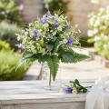 Kunstblumenstrauss Gänseblümchen und Flieder 40 cm Weiss Lila für Tischdeko | Floristik24.ch