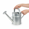 Deko Giesskanne Metall Silber 42x15,5x27 cm Retro Design Balkondeko Blumentopf | Floristik24.ch