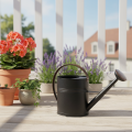 Dekorative Giesskanne Metall Schwarz Braun 60x19x38cm für Innen und Aussen | Floristik24.ch