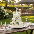 Dekofigur Hochzeitspaar Polyresin 10,5cm Weiss-Schwarz für Tischdekoration | Floristik24.ch