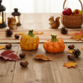 Kürbis Figuren aus Keramik 10 cm 2er-Set für herbstliche Dekoration | Floristik24.ch