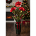 Künstliche Amaryllis in Rot mit langem Stiel, 77 cm | Floristik24.ch