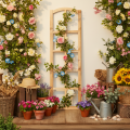 Holz-Fensterrahmen Dekoration 100cm natur | Floristik24.ch