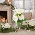 Kunstblume Christrose weiss Bund 36 cm Kunststoff für Weihnachten | Floristik24.ch