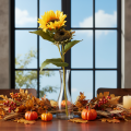 Künstliche Sonnenblumen mit realistischen Blättern und Blüten 58 cm, Set aus 3 Stielen, Gelb-Grün | Floristik24.ch