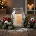 LED Kerze mit Timer 20 cm x 12,5 cm Cremefarben für Innen- und Aussendekoration | Floristik24.ch