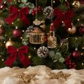Christbaumschmuck Parfumflakon und Lippenstift Glas Leopardenmuster 11 cm Set 2-teilig | Floristik24.ch