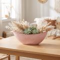 Deko-Schale Kunststoff Rosa mit Marmorierung 34x11x11cm Pflanzschale | Floristik24.ch
