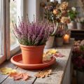 Untersetzer Linda aus Kunststoff Ø24 cm in Terrakotta | Floristik24.ch