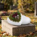 Styroporherz gewölbt, 11 cm, weiss, 2er-Set, für Bastel- und Dekorationsprojekte | Floristik24.ch