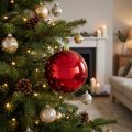 Weihnachtskugel aus Kunststoff Rot Ø20cm | Floristik24.ch
