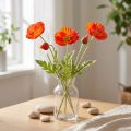Künstliche Mohnblume Orange 60cm im 3er-Set | Floristik24.ch
