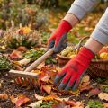 Kixx Nylon Gartenhandschuhe Grösse 11 Rot Grau mit gummierter Oberfläche | Floristik24.ch