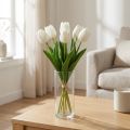 Weisse Tulpen Kunstblumen Real-Touch 49cm 5 Stück | Floristik24.ch