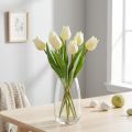 Deko-Tulpen künstlich Weiss-Creme 20 cm 6 Stück | Floristik24.ch