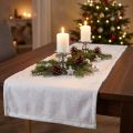 Schneedecke aus Polyester mit Silberglitter 120×80 cm Weiss | Floristik24.ch