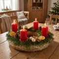 Strohkranz Natur Ø40 cm – Bastelkranz für Advent, Tür- und Osterdekoration, 5er Set | Floristik24.ch