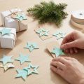 Deko-Sterne aus Moosgummi Mint 4 cm Selbstklebend 36 Stück | Floristik24.ch